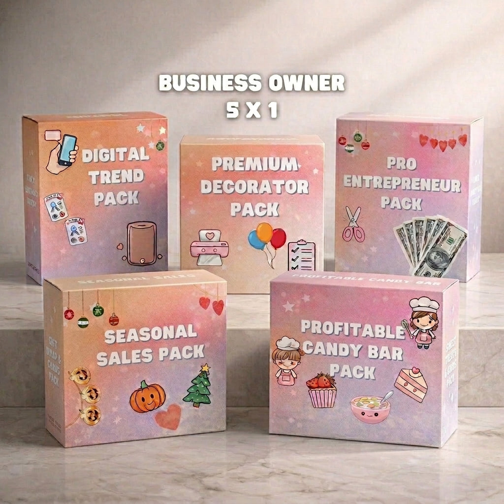 💸 360 Business Kit: Pricing, Marketing, Balloons and Candy Bar